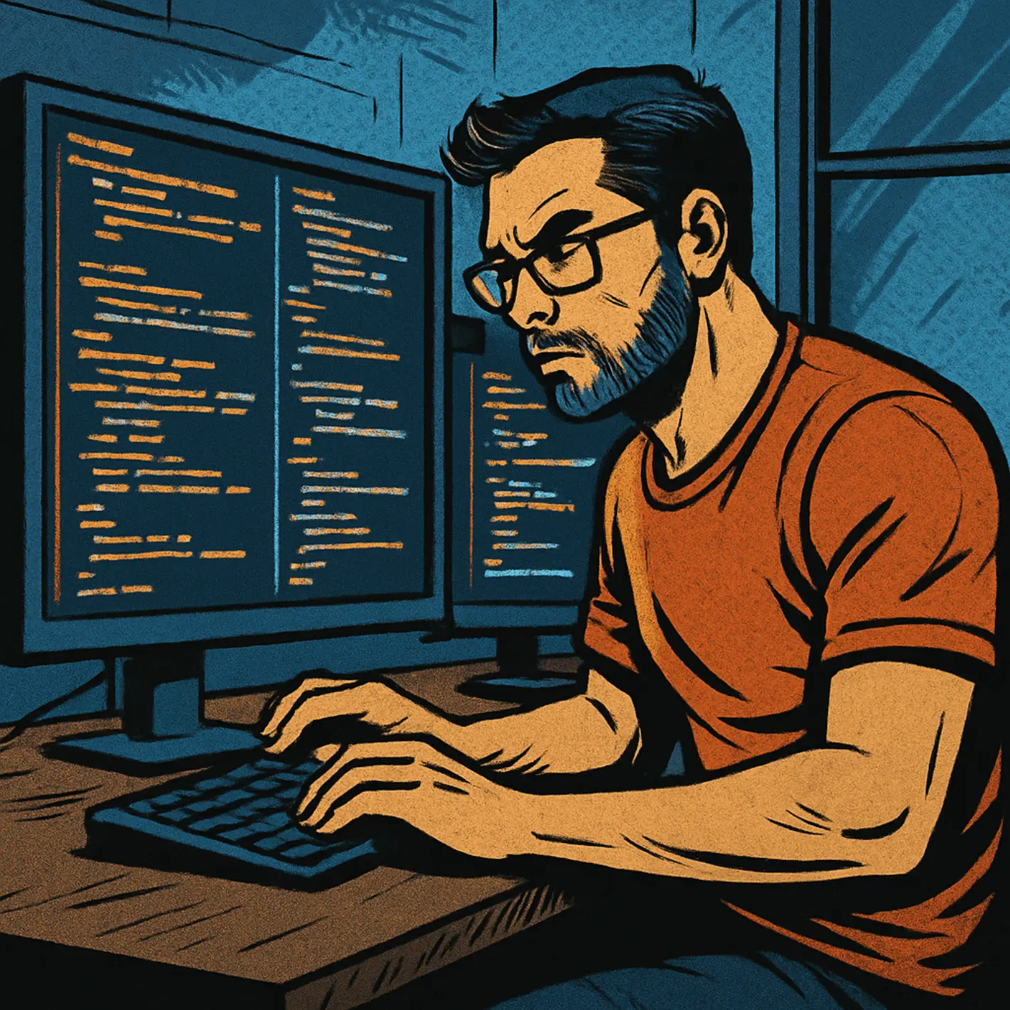 Developer at work